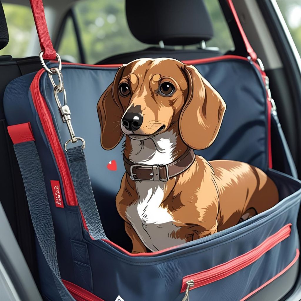 bolsa transportín para perro salchicha teckel