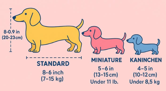diferencias entre teckel estandar, mini, y kaninchen