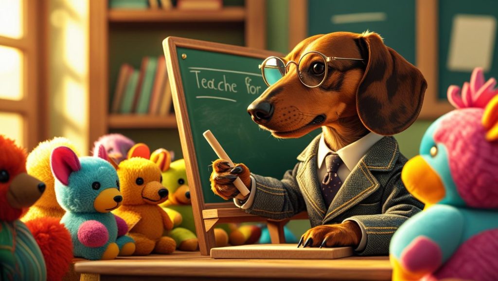 profesor teckel, enseñanza, educación, teckel, guía