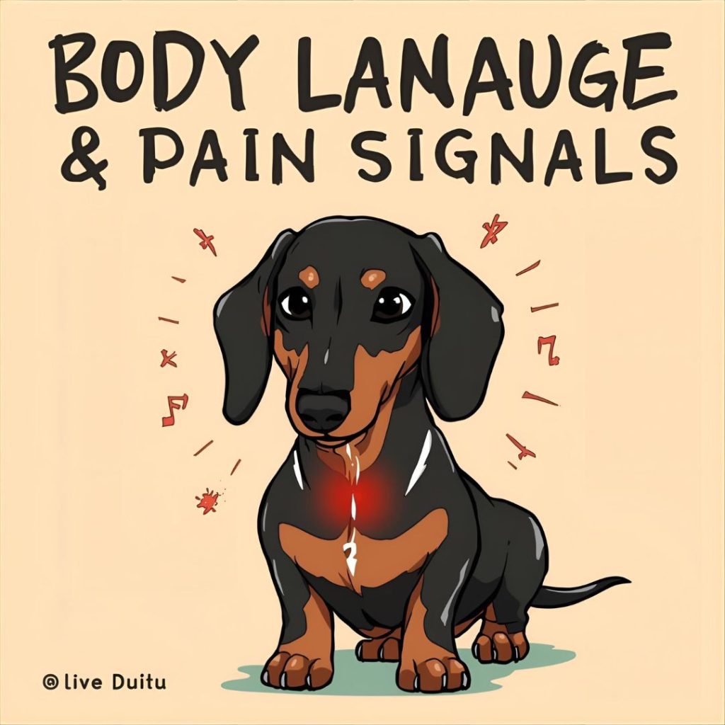 guía del lenguaje corporal y señales de dolor en Teckels