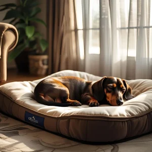 cama ortopédica para perro salchicha teckel