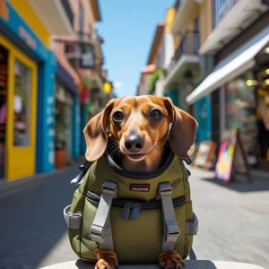 viajar en coche con un perro salchicha teckel, productos